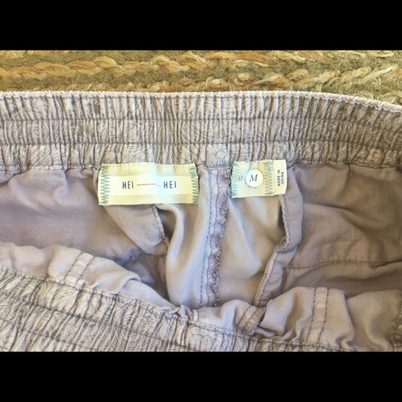 Lavender Anthropology Joggers w/ Lace Draw String - Picture 3 of 4